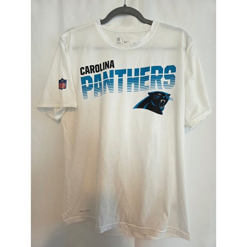 Carolina Panthers Nike Dri-Fit NFL Onfield Apparel Mens T-Shirt Size‎ M White